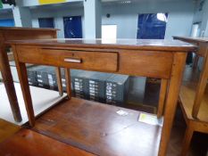 *Kingfisher Ltd. Teacher's Desk with Drawer and Brass Ink Well