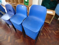 *Assorted Polypropylene Stackable Chairs