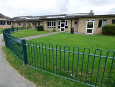 *Eight 9'x3' Bow Top Galvanised Fence Panels