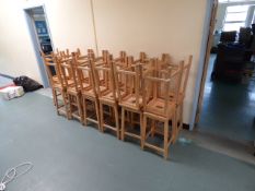 *Twenty Six Beech Laboratory Stools