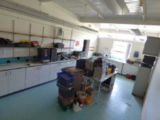 *Remaining Contents of Lab Technicians Room Including; Various Plastic Trays, Scientific