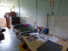 *Contents of The Art Department Preparation Room Including; Four Drawer Foolscap Filing Cabinets,