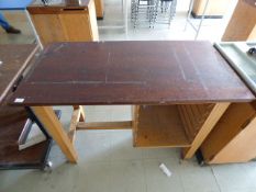 *Hardwood Topped Laboratory Table