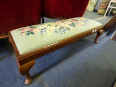 Large Tapestry Footstool