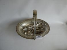 Silver Plated Basket and Spoons