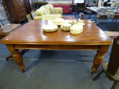 Mahogany Dining Table with Carved Legs