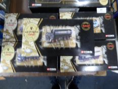 5 Boxed Corgi Guinness Vehicles
