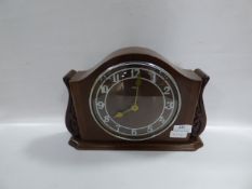 Walnut Mantel Clock