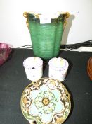 Crown Devon Worcester Vase, Pool Ware and Noritake