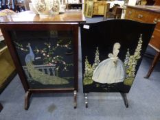 Pair of Decorative Fire Screens