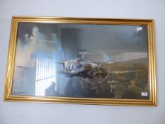 Barrie A.F. Clark Print of a Spitfire