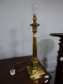 Brass Corinthian Column Lamp Base
