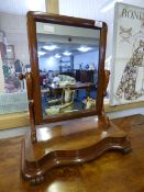 Mahogany Framed Toilet Mirror