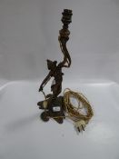 Art Nouveau Figuring Converted into a Table Lamp