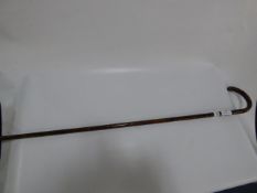 Walking Cane Bamboo and Silver Finial