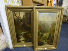 Pair of Gilt Framed Landscape Oils