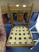 Rosewood Inlaid Nursing Chair