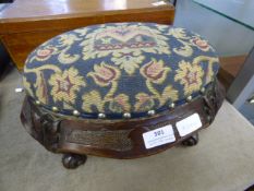 Tapestry Footstool