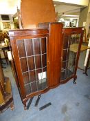 Mahogany Glazed China Cabinet