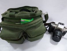 Canon EOS Elan 11E Plus Green Bag and Contents