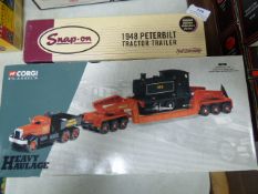 Snap on 1948 Peter Built Tractor Trailer & Corgi Classic Heavy Haulage