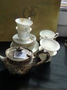 Small Silver Teapot Plus Tea Set