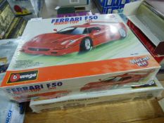 2 Burago Metal Kits - 1 Ferrari 1 Dodge Viper