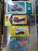 4 Boxed Corgis of Pickups, Flatbacks, Etc