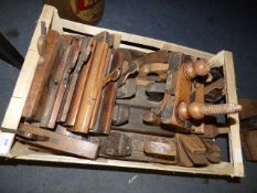 Box of Jack Planes & Moulding Planes