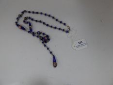 Silver Foil and Glass Necklace