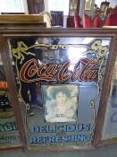 Coca-Cola Mirrored Sign
