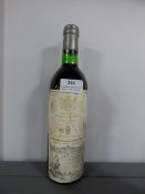 Bottle of Marques de Riscal Wine Rioja 1973