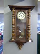 Mahogany Framed Vienna Wall Clock