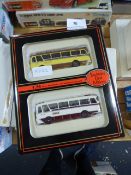 3 Boxed Exclusive First Edition Sets of Coaches, Etc