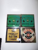 4 Advertising Brewery Glass Tiles