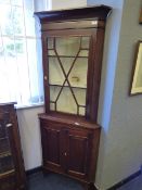 Mahogany Corner Cupboard