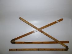 Pair of Wooden Rules