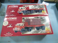 2 Classic Flatback Trucks, British Rail, Bedford Trailer Vans