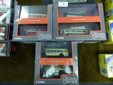 Three Boxed Corgi Original Omnibuses
