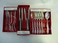 3 Boxes of Oneida Silver Plate Cutlery