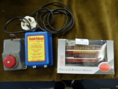 6 Volt Battery Controller Triang Hornby Matchless Power Unit and a Precision Diecast Model of a Bus