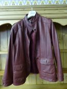 Burgundy Leather Jacket