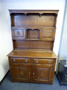 Priory Style Dark Oak Dresser