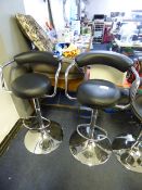 *BLK GASLIFT BARSTOOL 2PK