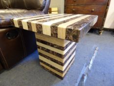 Reconstituted Marble Lamp Table