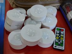 *FIVE CAPSTONE PUCK LIGHTS WITH REMOTE CONTROL