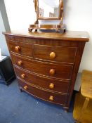 Victorian Mahogany Bow Front Chest of Drawers