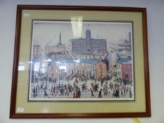 Framed L.S Lowry of an Industrial Scene