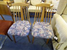 Pair of Spindle Back Kitchen Chairs