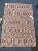 *Contemporary Design Cotton Floor Rug 100cm by 150cm RRP: £135